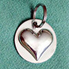 Sterling Silver Bridle Tag or Halter Tag with Heart