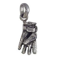Sterling Silver Chunky Riding Glove Charm