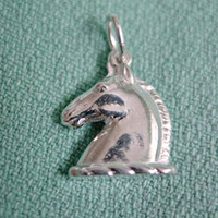 Sterling Silver Classic Horse Head Charm or Pendant