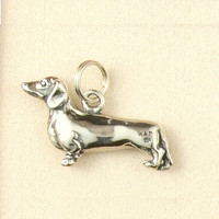 Sterling Silver Dauschund Charm or Pendant