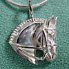 Sterling Silver Dressage Horse Pendant