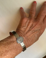 Sterling Silver Dutch Warmblood Breed Bangle Bracelet