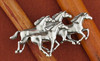 Sterling Silver Galloping Horses PIN