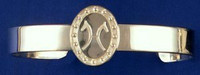 Sterling Silver Hanoverian Breed Bangle Bracelet