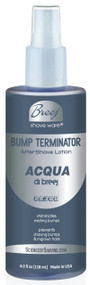 BUMP TERMINATOR ACQUA DI BREEJ PA300 Anti Bump Aftershave Is formulated with A Subtle Aromatic, Mediterranean Type Fragrance. Top Note Produces A Sense Of Well-Being And Leisure followed by A Tender Floral, Spicy Middle Note in an anti bump formula based on very effective natural healing oils and extracts plus glycolic acid, salicylic acid and alpha bisabolol. This advanced formulation Soothes and Conditions Shaved Skin leaving the Skin Bump free and fragranced. Recommended For Day time and Subdued Night time Wear.