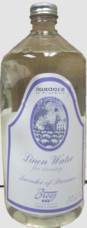 LUXURY FRENCH LAVENDER EAU DE LINGE [LINEN WATER] , 33.82 fl oz; Made in France
 
This Luxury Multi-Functional French Lavender Eau De Linge [Linen Water] – use in place of water for ironing] with its fine delicate lavender perfume would leave your linens with the heavenly fragrance of sun-kissed Provence Lavender.

Can also be used to freshen face masks, rooms etc.