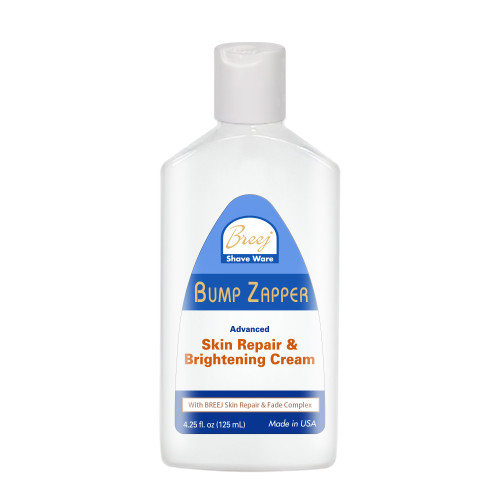 BUMP ZAPPER SKIN REPAIR & BRIGHTENING CREAM
BUMP ZAPPER Skin Repair & Brightening Cream is a multi-active formulation for the speedy normalization of skin skin damaged and darkened by shaving bumps, acne or aging.