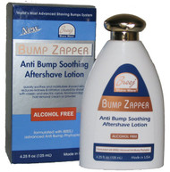 BUMP ZAPPER Anti Bump Soothing Aftershave Lotion. Fast Acting Multi-active Alcohol FREE Soothing Aftershave Lotion Apply to skin after shaving or hair removal with a depilatory Suitable for Men and Women.