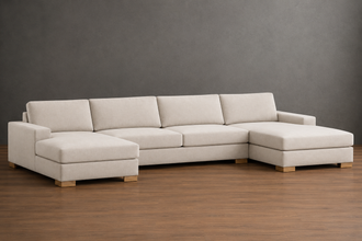Berkeley 3 Piece Chaise Armless Sofa Chaise