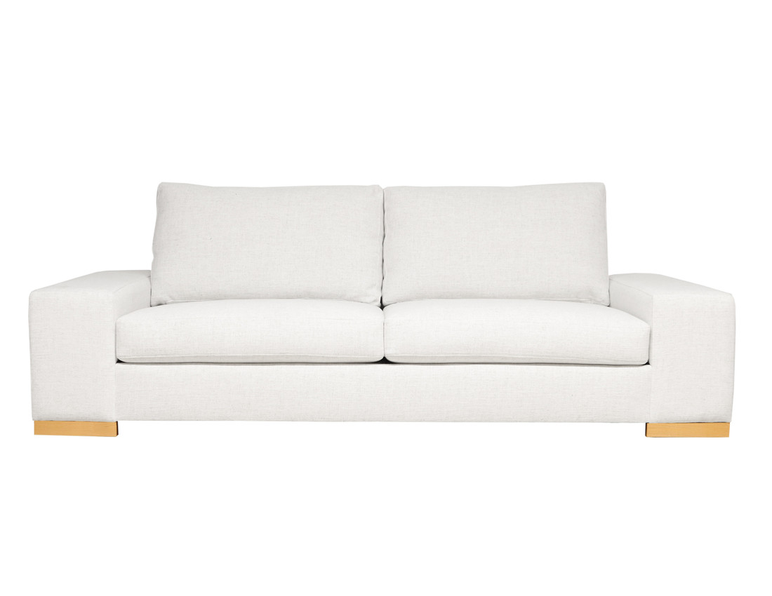 Harrison Modern Sofa Fabric Lola Magnolia Front