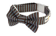 Clasp Collar with Bow Tie [Herringbone]
