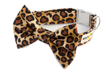 Clasp Collar with Bow Tie [Leopard]