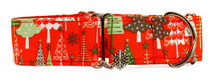 Martingale Collar [Xmas Trees Red]