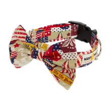 Clasp Collar with Bow Tie [Old Glory]