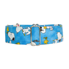 Martingale Collar [Snoopy & Woodstock blue]