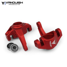 Axial Yeti / EXO Steering Knuckles Red Anodized