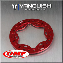 OMF 2.2 Scallop Beadlock Red Anodized