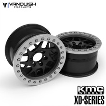 KMC 2.2 XD127 Bully (1.2" Wide) Black/Clear Anodized