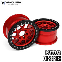 KMC 2.2 XD127 Bully (1.2" Wide) Red/Black Anodized