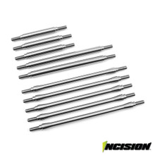 Incision TRX-4 Stainless Steel 10pc Link Kit - 12.3in Wheelbase (Non Sport Models)
