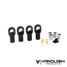 Machined Rod Ends Black - Straight M4