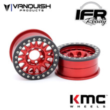 KMC 1.9 KM445 Impact Red Anodized