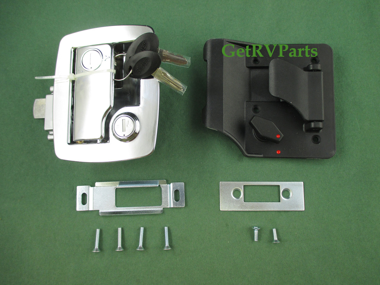 Bauer 013 535 Rv Travel Trailer Entry Door Entrance Lock Assembly Chrome