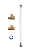 Camco 35963 RV Supreme Permanent Water Heater By-Pass Kit 12 Inch for 10 Gallon Tank