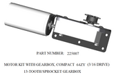 BAL 225007 RV Slide Out Accu Slide Compact Motor Kit With Gear Box Sprocket Up 64ZY