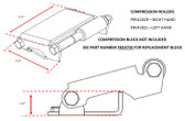 BAL P854282R RV Slide Out Accu Slide Compression Roller Assembly Right Hand for Flush Floor