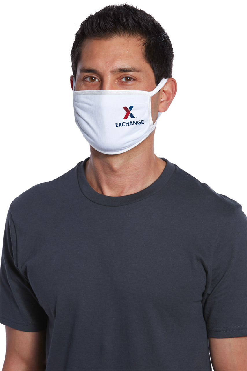 Premium 3 Ply 100% Cotton Face Mask - Available Blank or with X Exchange  Logo Options - American Eagle Imagewear, Inc. BRAND