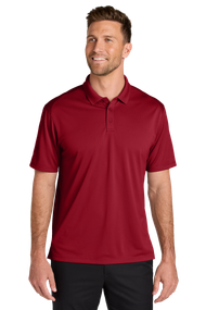 AAFES Human Resources Mens Premium Performance Red Pique Polo