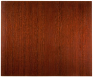 Bamboo Deluxe Roll-Up Chairmat, 60" x 48", no lip - Dark Cherry