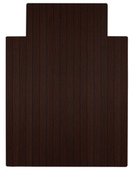 Bamboo Roll-Up Chairmat, 36" x 48", with lip - Dark Cherry