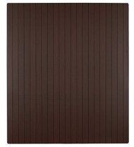 Bamboo Roll-Up Chairmat, 42" x 48", no lip - Dark Cherry