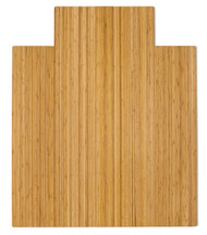 Bamboo Roll-Up Chairmat, 44" x 52", with lip - Natural