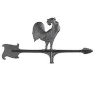 Whitehall 30"  Rooster Accent Weathervane - Black - Aluminum