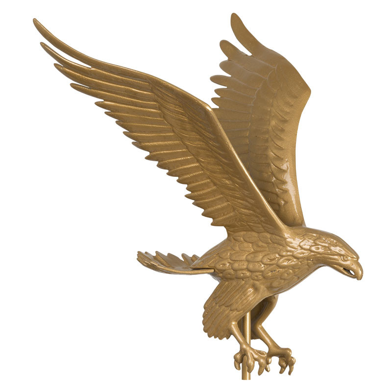30/" Full Bodied Eagle Weathervane Bronze Gold