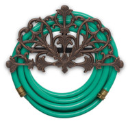 Whitehall Filigree Hose Holder - Oiled-Rubbed Bronze - Aluminum