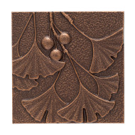 Whitehall Gingko Leaf Wall Décor - Antique Copper - Aluminum