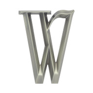 Whitehall Classic 6 Inch Letter - W - Nickel - Zinc