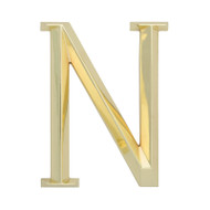 Whitehall Classic 6 Inch Letter - N - Brass - Zinc