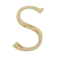 Whitehall Classic 6 Inch Letter - S - Brass - Zinc