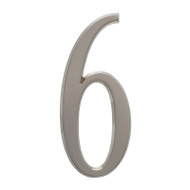 Whitehall  4.75" Number 6 Brushed silver
