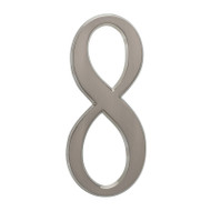 Whitehall  4.75" Number 8 Brushed silver