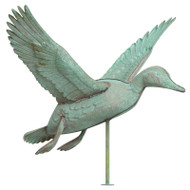Whitehall Copper Duck Weathervane - Verdigris - Copper