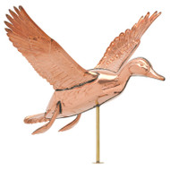 Whitehall Copper Duck Weathervane - Polished - Copper