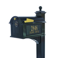 Whitehall Balmoral Mailbox Side Plaques, Monogram & Post Package