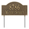 Whitehall Personalized 2-Sided Arch plaque - Standard - Lawn - 2 Line