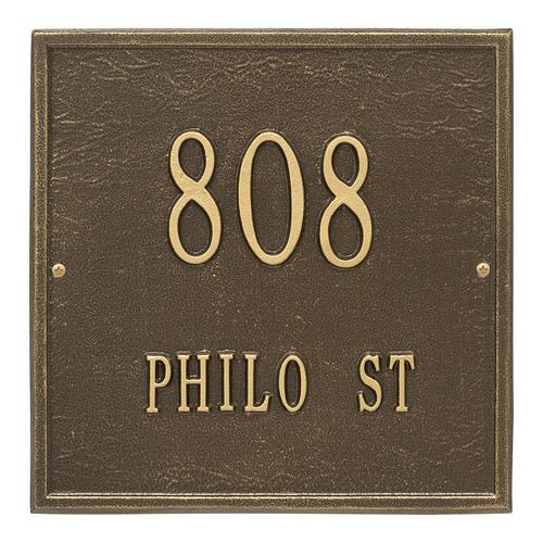 Whitehall Personalized Square Plaque - Standard - Wall - 2 line